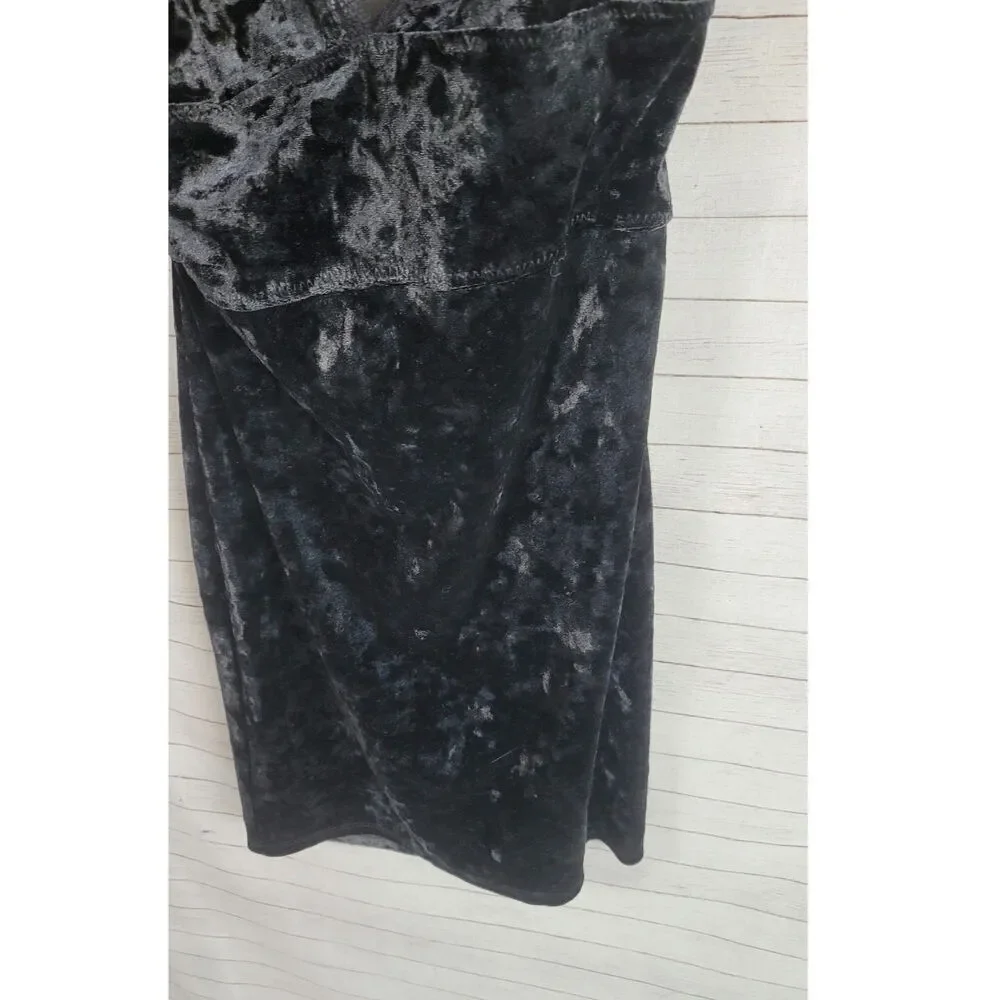 Free People Women's Viper Velvet Bodycon Dress in Black, sz XS